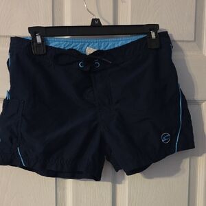 Womens Navy Blue Swim Shorts Board Shorts